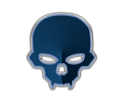 Skull graphic design logo