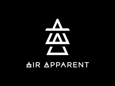 Air Apparent Logo (AA + air symbol) aa air air apparent alchemy brand identity branding custom lettering dj elemental elements grid icon logo monogram musician producer triangle typography wordmark