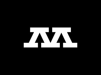 M + Arrows monogram logo