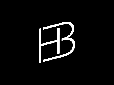 HB / BH Monogram b ben ben hodges bh brand branding h hodges icon identity lettering lettermark lettermark logo logo logotype minimal monogram motion designer typography wordmark