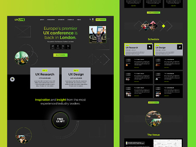 UX Live Conference Landing Page