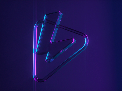 Lightmapp Logo - 3d experiment 3d 3d branding 3d glass 3d logo bolt c4d cinema 4d futuristic glass logo l logo light lightmapp metaverse monogram motion graphics play shiny logo synthwave thunder video comment