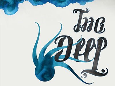 The Deep - Ambigram Logo & Illustration ambigram band bandartwork benkokolas branding design graphicdesign id identity logo thedeep