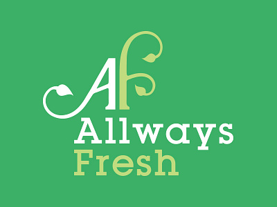 Allways Fresh Logo branding farm food fresh freshness leaf logo organic produce pure vegetables vegetation