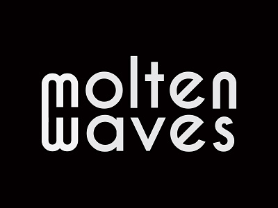 Molten Waves Band Logo band bandlogo electronic fusion liquid logo mark molten moltenwaves waves