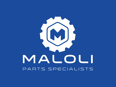 Maloli Logo gear industrial industry jcb letterform machine maloli miner mining parts southafrica