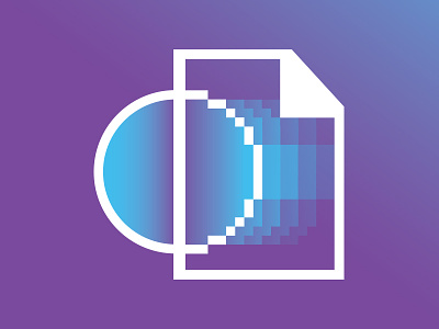 Digitizing Objects ball digital digitize document gradient icon internet logo object pixel pixelated technology