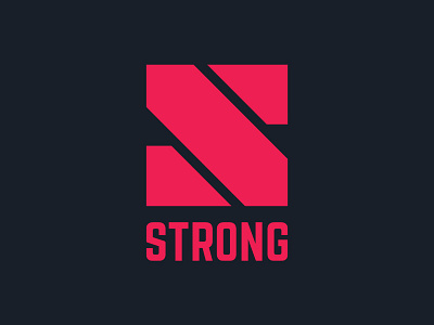 Strong Gym Logo branding fitness gym gymnasium health hydraulic lettering logo monogram muscle strength workout
