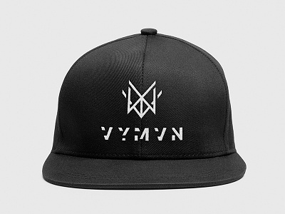 VYMVN (DJ Logo) branding dj hat icon logo minimal mockup producer rave toronto typography vymvn