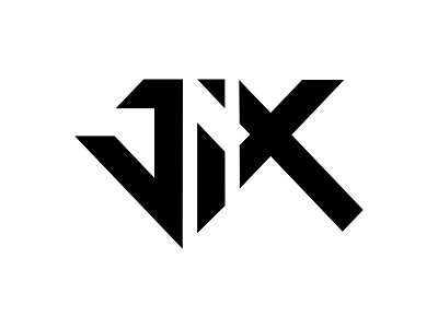 JIX DJ logo branding dj grid guide jix lettering logo minimal producer rave toronto typography