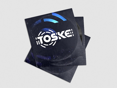 TOSKE (DJ logo) 2 branding dj logo minimal producer pulse rave space toronto toske typography vinyl