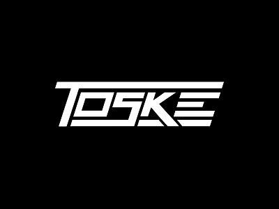 TOSKE (DJ logo) 3 3d branding custom type dj icon logo minimal producer rave toronto toske typography