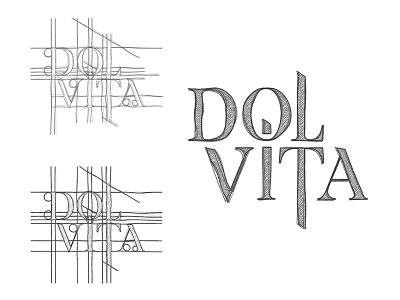 Dol Vita [singer-songwriter Logo] 2d band branding design flat lettering logo singer sketch type typography vector