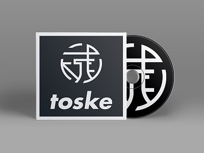 TOSKE (DJ logo) 5 2d branding cover disk cover dj icon logo minimal musician producer toske typography