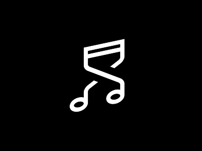 Twisting Music [unused concept 1] audio branding design dna evolution helix logo logodesign mark minimal music musictheory notation note quaver record label sound twist twisting