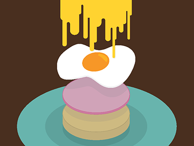 MW/D-025: Eggs Benny benedict eggs food illustration