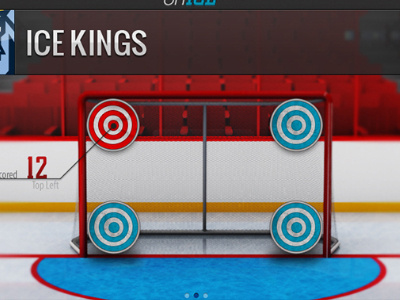 Hockey Net 3d 4d cinema hockey ipad net quick render rink sports ui ux