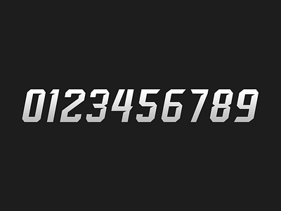 Vipers Number Font