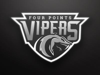 Viper Football Crest badge branding football league little logo snake sports sports branding viper