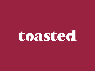 Toasted food logo toasted type wine