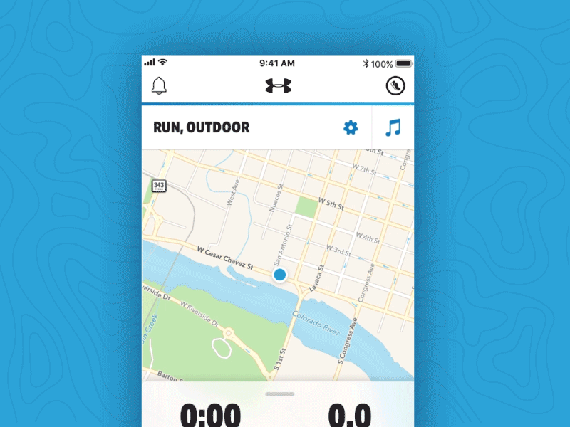 Connected Footwear Connection animation framer mapmyrun meetup mobile ui under armour