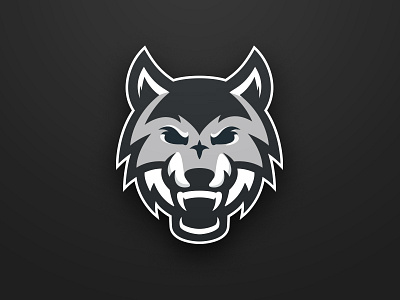 Wolf Logo branding hockey logo mascot sports team wolf