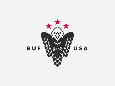 First Line Brewing army barley beer beer branding bird brewery buffalo buffalo ny eagle fire hops logo logo design military patriotic police service talon usa