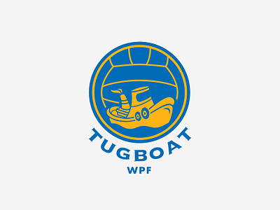 Tugboat Water Polo branding design logo mascot sports vector