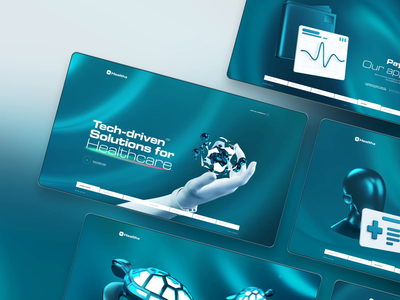 Healthx: Website 3d artificial intelligence biometrics futuristic healthcare healthx medical motion precision medicine technology ui ux web design website