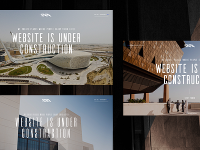 DARA — Coming Soon Exploration architecture building coming design firm landing logo soon typography ui ux web