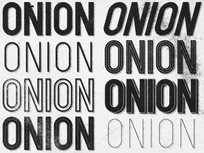 Onion Font Family type font typography