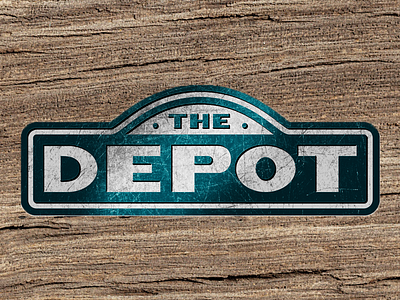 The Depot Logo and Signage critique font texture type typeface typography