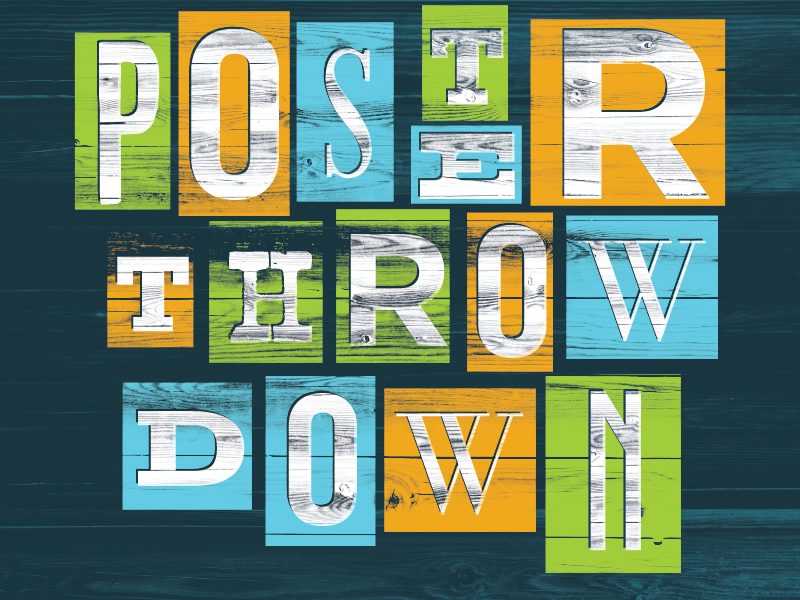 Poster Throw Down by Andrew Hochradel on Dribbble