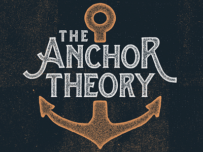 The Anchor Theory badge badges branding font logo mark texture type typeface typography