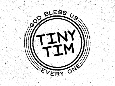 Tiny Tim Font Family badges color font lettering texture type typography