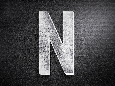N - Warm-Up branding color lettering letters logo mark type typography vintage