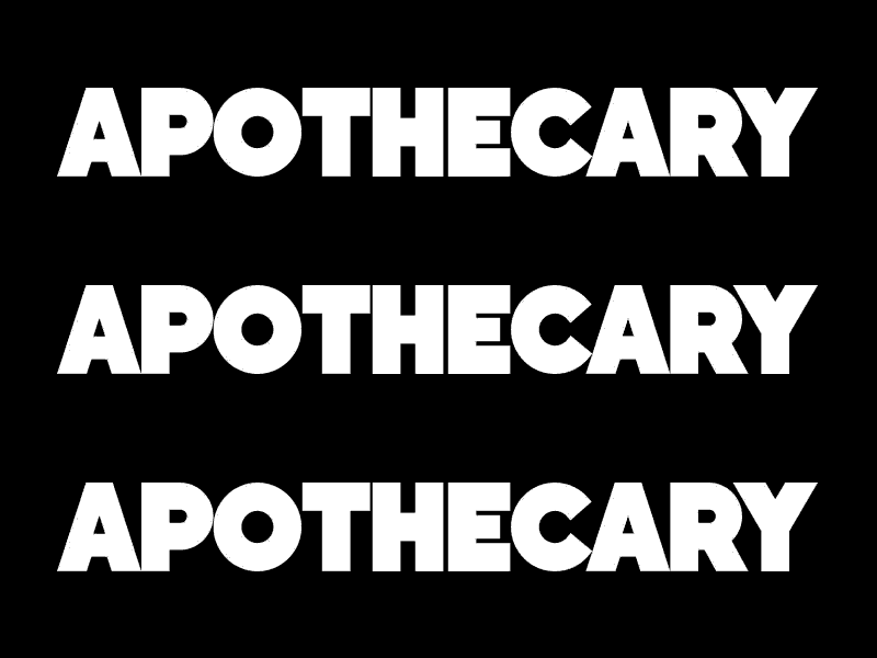 Apothecary - New Typeface WIP font letter lettering light old retro texture toning type typeface typography vintage