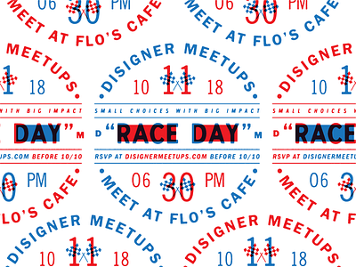 Disigner Meetups - Announcement badges branding color design disney disneyland events font lettering letters meetup retro type typeface typography vintage