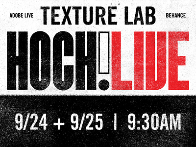 Adobe Live - Texture Lab branding color grain lettering letters texture type typeface typography vintage