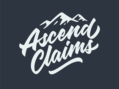 Ascend Claims branding calligraphy design graphic design illustration logo typography vector