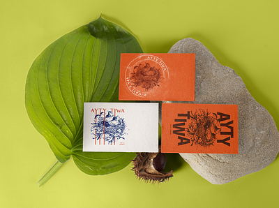 AYTY TIWA - Spa and Garden ID tryout/ Study branding businesscard illustration logo