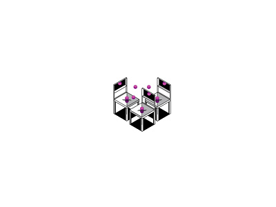 dimension chair branding circus design graphicdesign illustration juggling logo vector