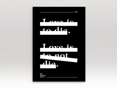 Typography poster series #1