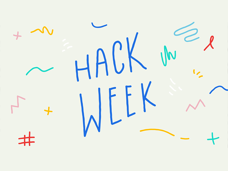 Hack Week Script hack day hack week hackathon hackweek hand lettering lettering pattern