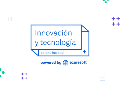 Innovación y tecnología event branding health care healthcare app tech logo