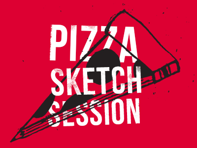 Pizza Sketch black gif illustration pencil pizza red sketch white