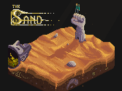 Slice of Fantasy - The Sand 16bits. 8bit concept concept art desert design environment design game art gamedev isometric low poly pixel art