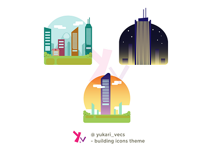 Building Icons - Vector buildings design vector