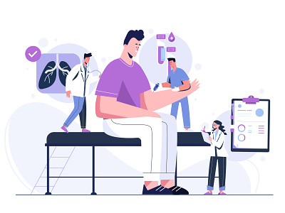Medical Examination Concept character healthcare illustration lifestyle medical medical care medical examination people people illustration vector vector illustration