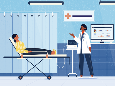 ER character doctor er health illustration lifestyle medical medical care people people illustration vector illustration